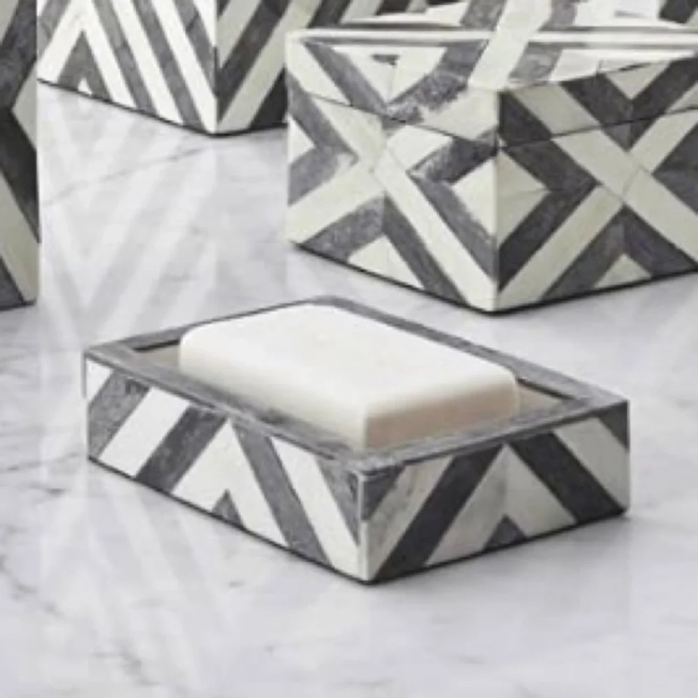 Kassatex Geometric Bristol Soap Dish/Tray